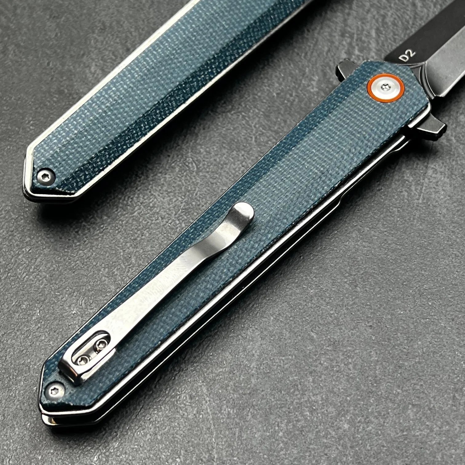Dulotec K254-BL folding knife – Micarta handle and 8Cr stainless steel