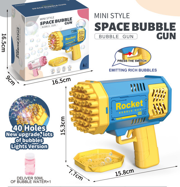 🔥HOT SALE  - 2024 Upgraded 40-Hole Bubble Machine-Buy 2 Free Shipping