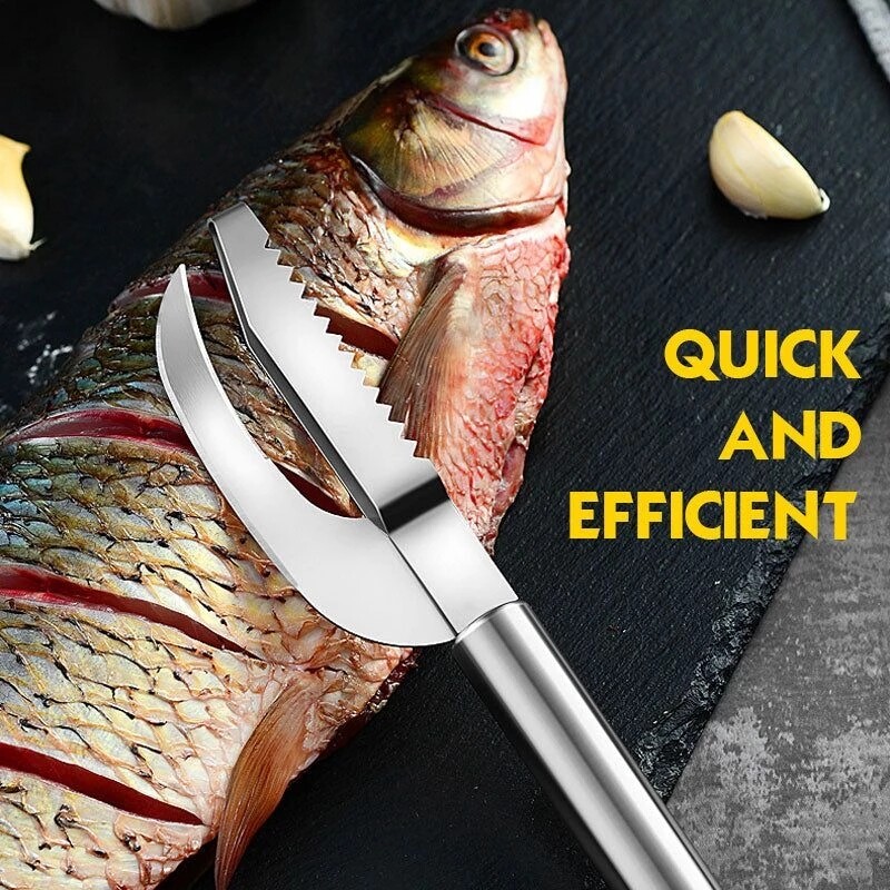 (🌲Early Christmas Sale- SAVE 48% OFF)3 In 1 Fish Scale Removal Knife(buy 2 get 1 free now)
