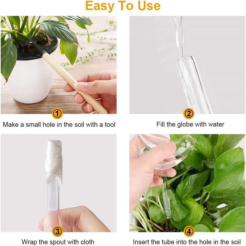 (🔥Last Day Promotion - 49% OFF) Self-Watering Plant Glass Bulbs, Buy 5 Get 5 Free & Free Shipping