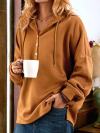 Vintage Solid Color Long Sleeve Buttoned Sweatshirt(Buy 2 Free Shipping)