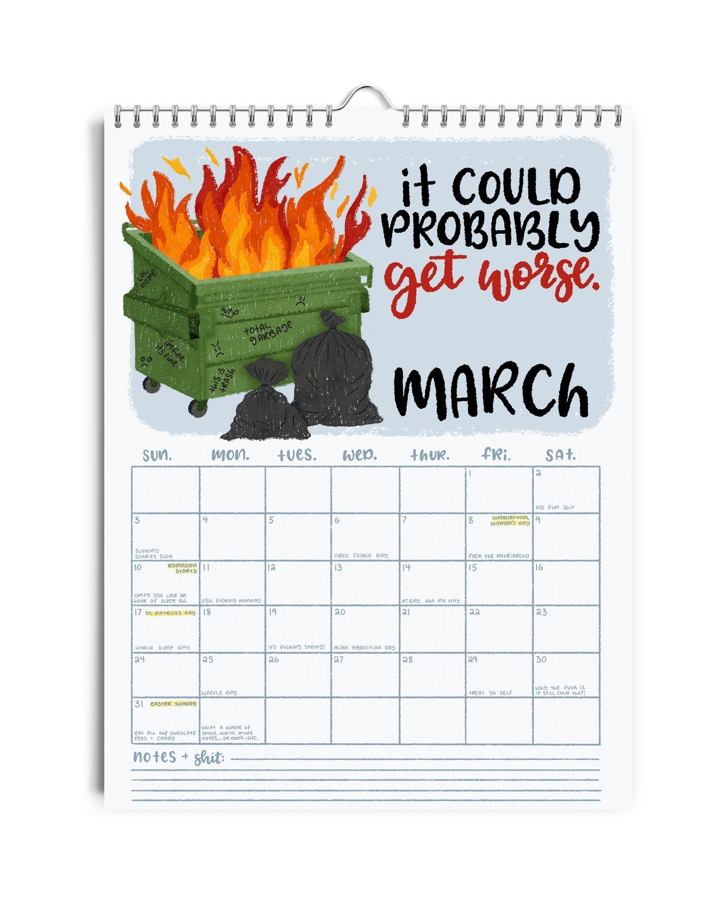 (🎄EARLY CHRISTMAS SALE - 50% OFF) 🎁HERE WE FUCKING GO AGAIN 2024 CALENDAR - 🚚Buy 2 Get Free Shipping