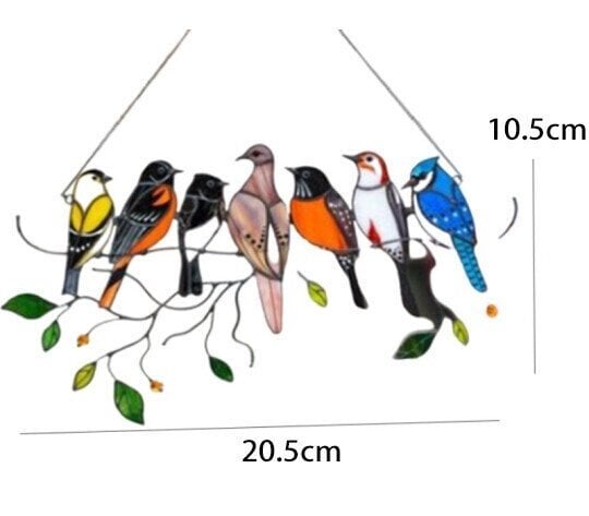 Special Sale 🐦The Best Gift-Birds Stained Window  Panel Hangings🎁