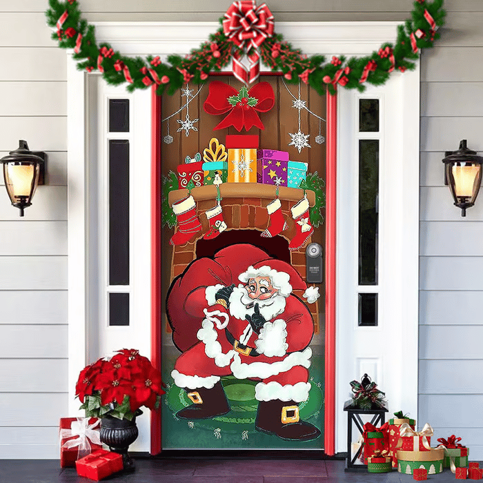 🌟Last day to get 49% off🌟2025 Christmas and Halloween front door decoration