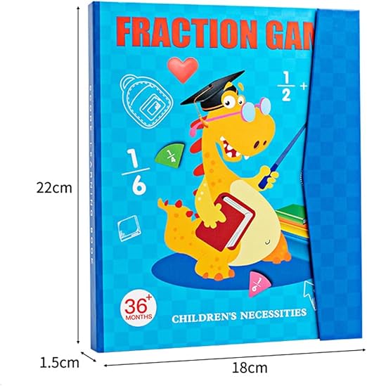 Montessori Magnetic Book Fraction Puzzle For Children