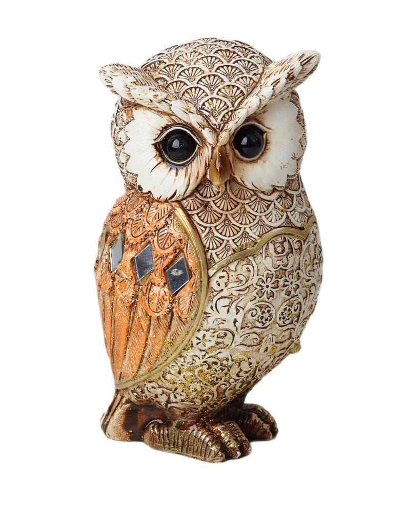 🦉Lucky Embroidered Owl Figurine Statue