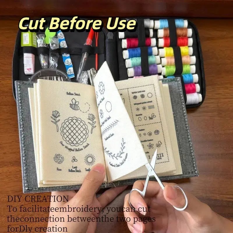 🎁TikTok Last Day Sale - 70% OFF❤️Beginner-Friendly🪡Stitch Book 📖with 106 different stitches