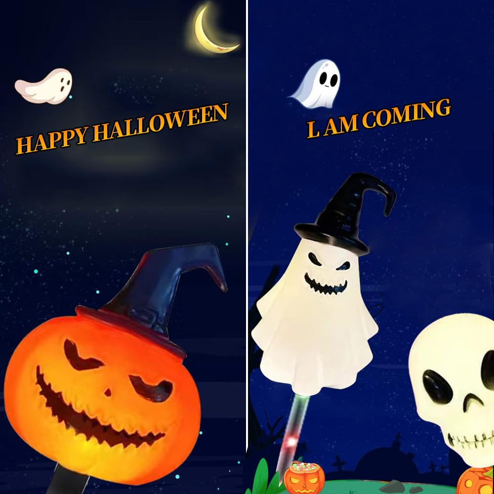 🔥Last Day Promotion 50% OFF🔥6-Pack LED Solar Halloween Ground Lights