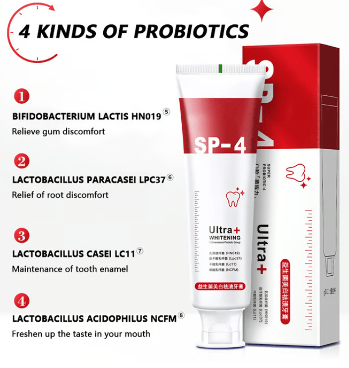 🔥Probiotic Whitening Toothpaste-Removes Years of Stains