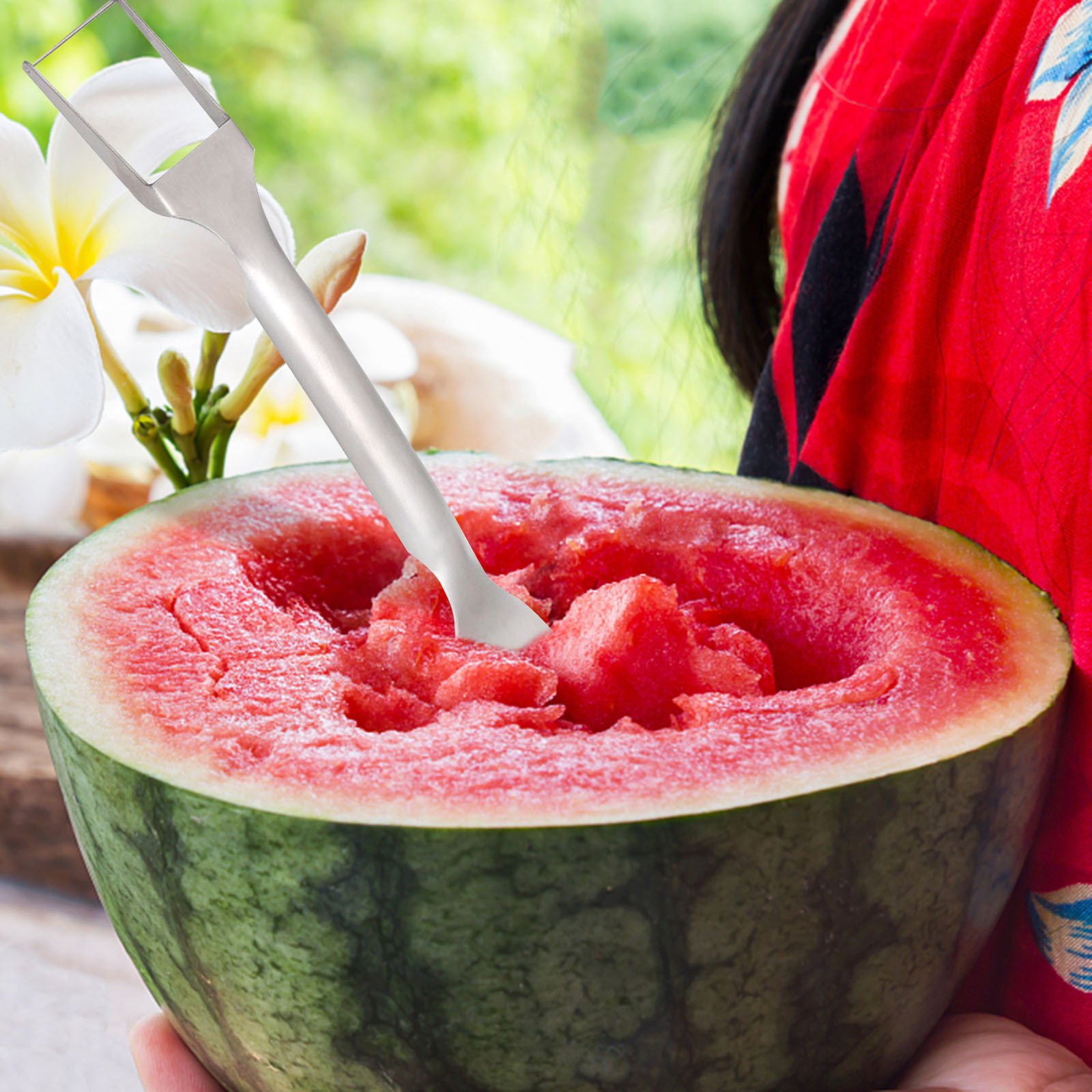 🔥Sommer-Schnäppchen 50% Rabatt🔥2-IN-1-Obstschneider aus Edelstahl