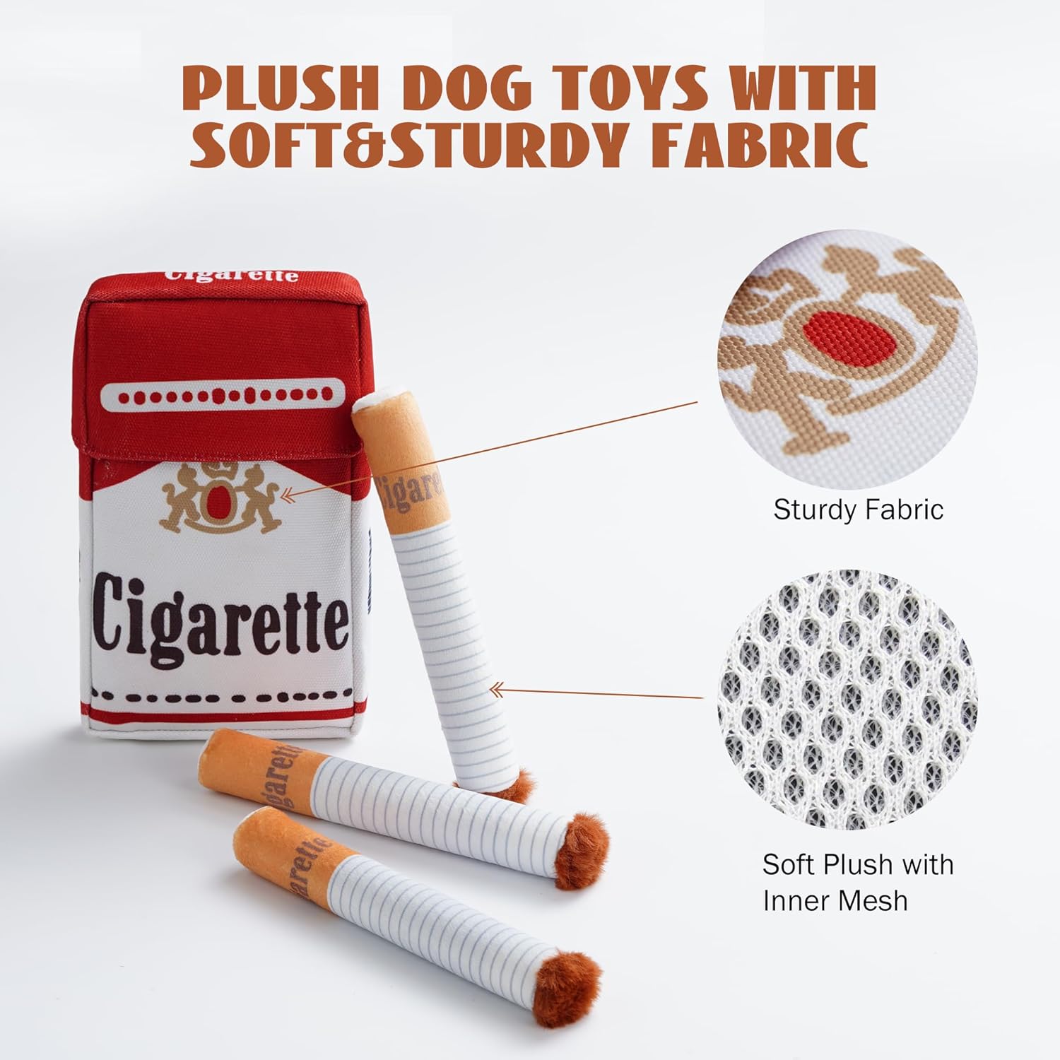 (🔥Last Day Promotions - 50% OFF) Giggling Cigarette Pack Dog Toy