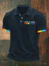 Men's Love is Love Print Polo Shirt
