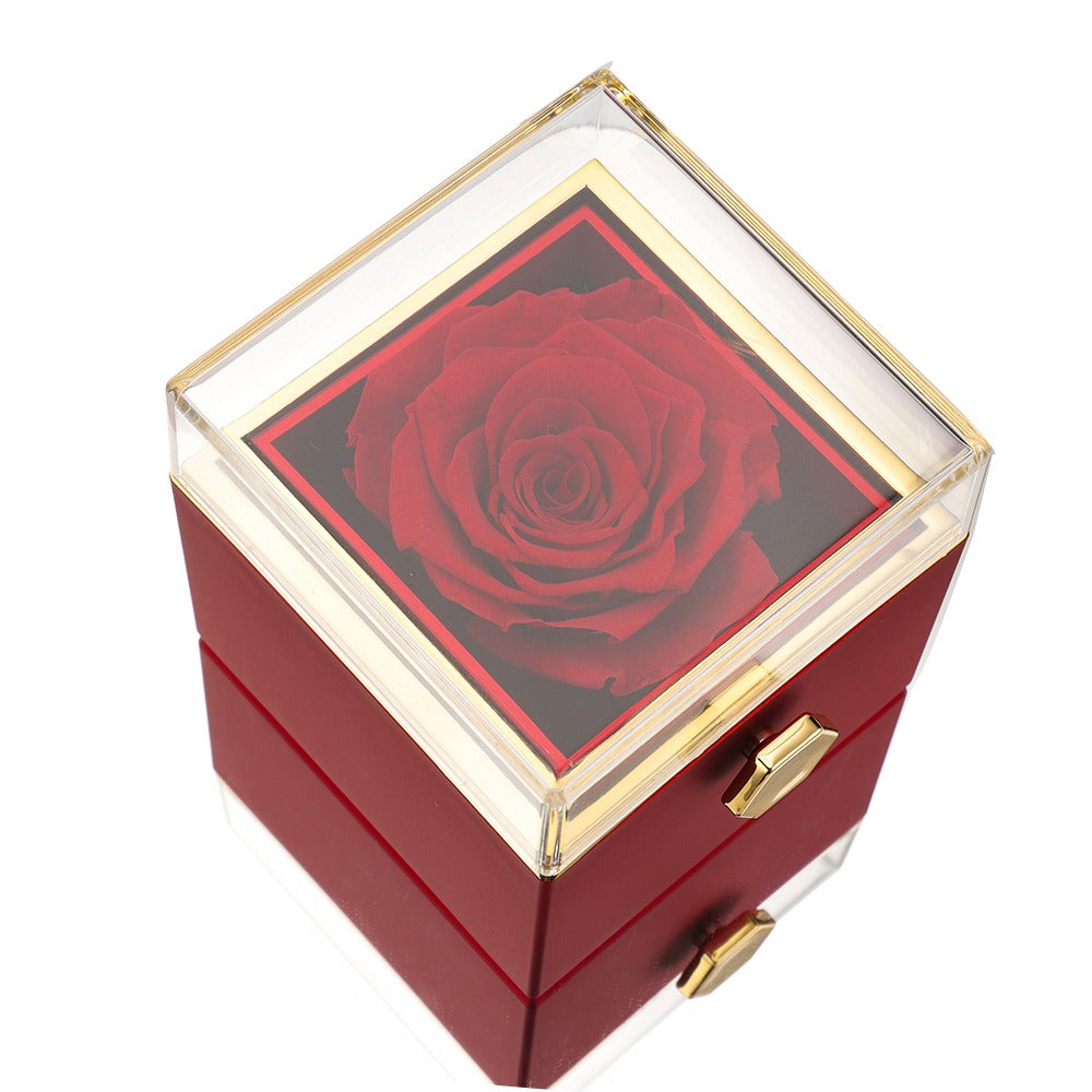🔥Limited Time Sale 48% OFF🎉Eternal Rose Box - 925 Necklace & Real Rose
