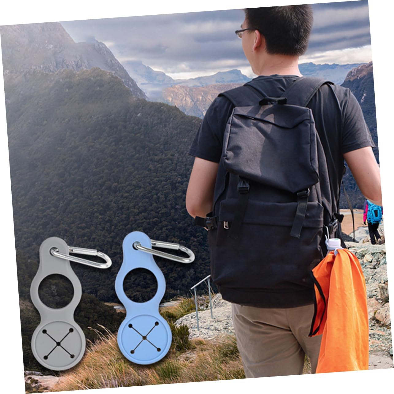 🔥Last Day Promotion 50% OFF🔥Silicone Sport Kettle Buckle Outdoor Carabiner Water Bottle Holder