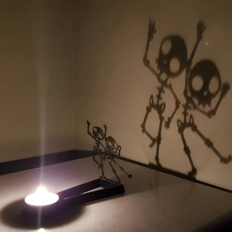 Funny Shadow Stand - Halloween Metal Candle Holder