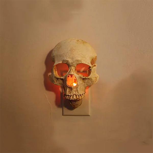 💀2024 Halloween New Hyper-realistic Human Skull Night Light