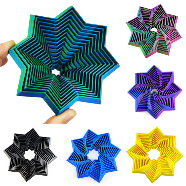 🔥HOT SALE 48% OFF⭐3D-Printed Fractal Fidget Star🎁Buy 2 Free Shipping