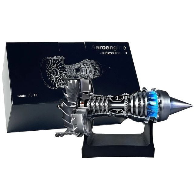 ✈️1/25 Simulation Aircraft Turbojet Engine Rotatable Model