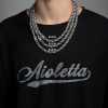 Hip-hop style titanium steel thick chain tide neck chain men and women's accessories plain chain