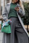 Women's Solid Color Mid-Length Overcoats