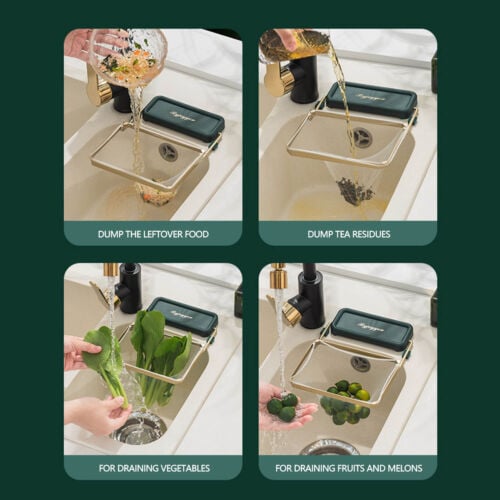 (🔥Last Day Promotion- 50% OFF)Kitchen Residue Filter Screen Holder(🔥Includes 100 nets)