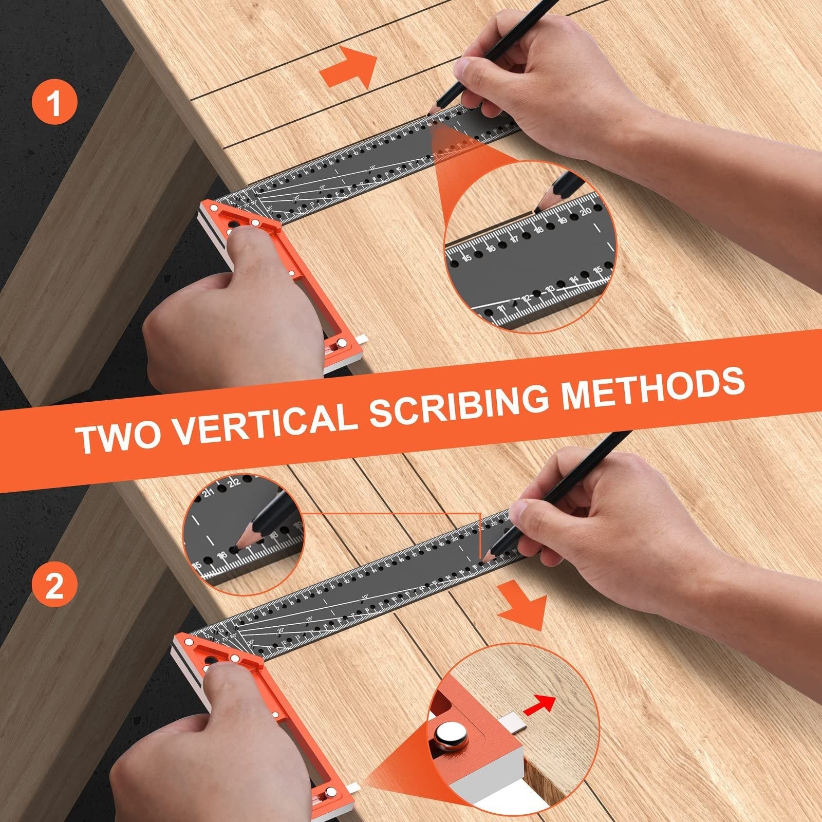 Multi-angle measuring ruler