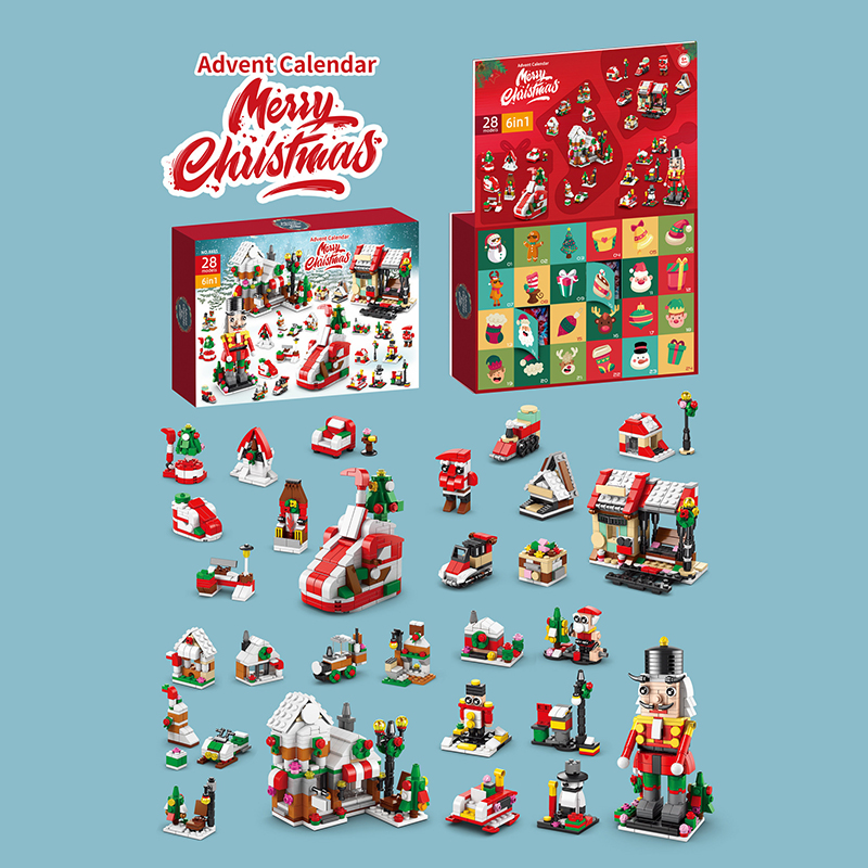 🎅2024 Early Christmas Sale🎁 Advent Calendar Christmas Building Blocks Set