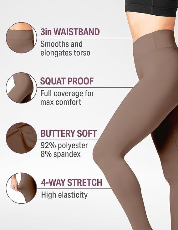 ⏰LAST DAY SALE 50% OFF💥High Waisted Tummy Control Shaping Training Leggings