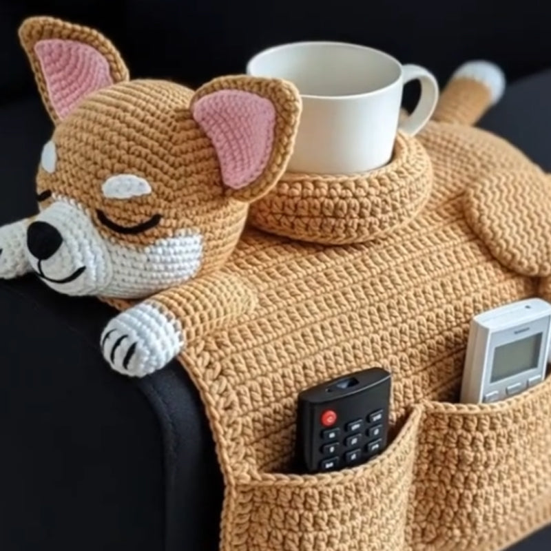 🎁TikTok Last Day Sale - 70% OFF🐶 Handmade Crochet Multifunctional Dog Sofa Armrest Pad