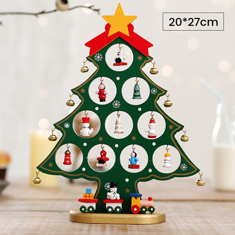 (🎄2022 Christmas Hot Sale- 49% OFF) DIY Wooden Mini Christmas Tree Set-Buy 4 Get Extra 20% OFF