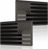 Blackout 3D Metal American Flag Emblem Decal