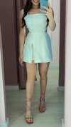 Women's Suspender Hollow Slit Design Casual Dress