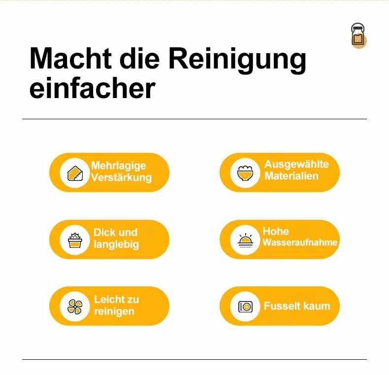 🔥Letzter Tag Verkauf 49% Rabatt⏰Abreißbare, waschbare und kratzfreie Tücher