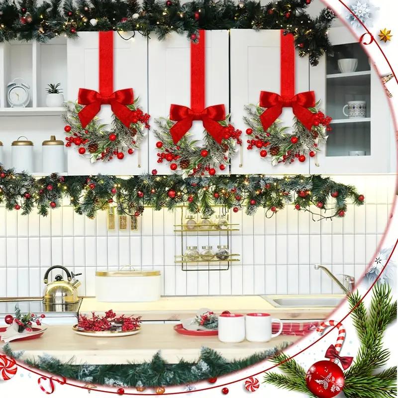 🎁 Letzter Tag 50 % RABATT🎁 Mini-Weihnachtskränze für Schränke – Maximaler Weihnachtszauber