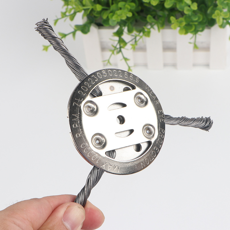 🔥 360° Wire Mowing Wheel – Tough on Weeds, Gentle on Your Lawn 🌱 | Fits Most Trimmers!
