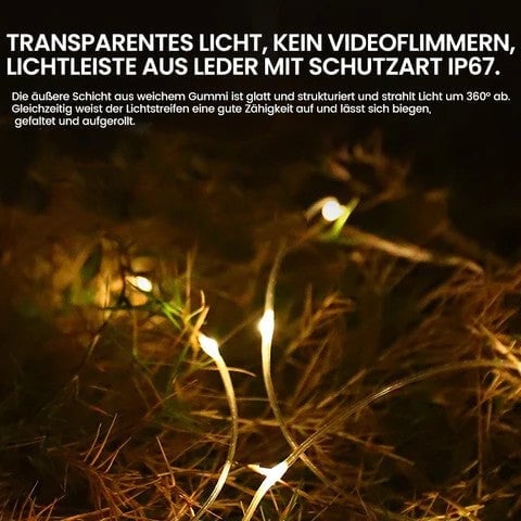 🔥Heißer Verkauf 50% Rabatt🔥tragbare verstaubare Lichterkette für den Außenbereich