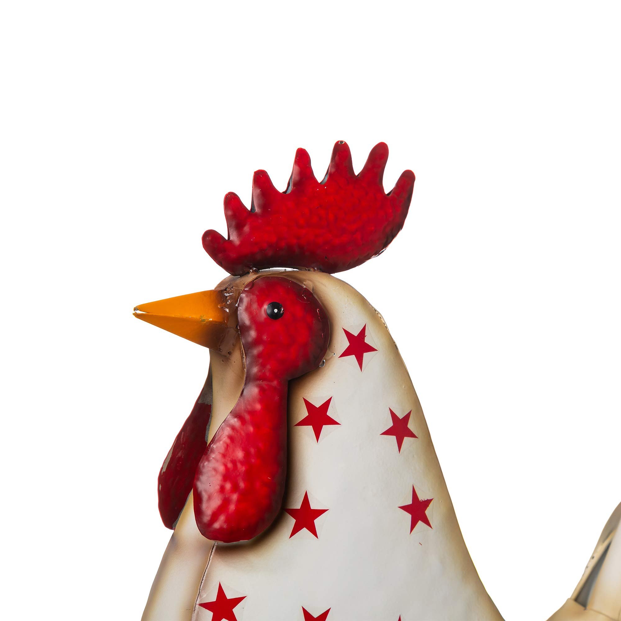 🔥Metal Patriotic Rooster Statue-21