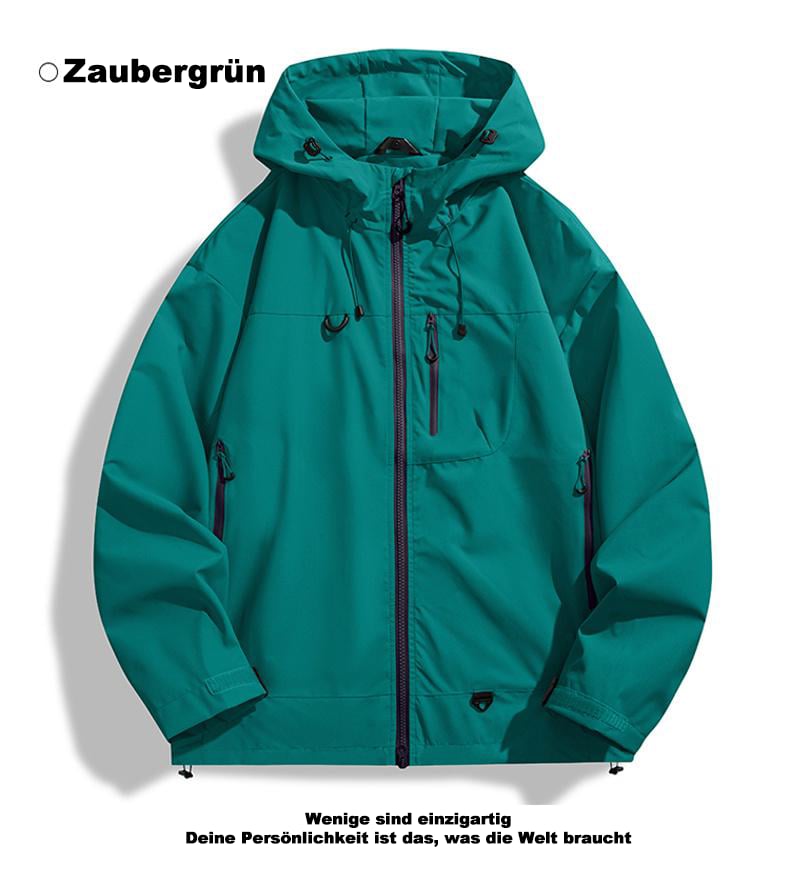 🥾LETZTER TAG 49 % RABATT👔 Wasserdichte Jacke: Wasserdichte Jacke mit 3D-Schnitt – geeignet zum Wandern, Pendeln und für Freizeitausflüge!