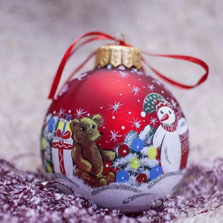 🎅2024 Christmas Gift--Hand Painted Christmas Ornament