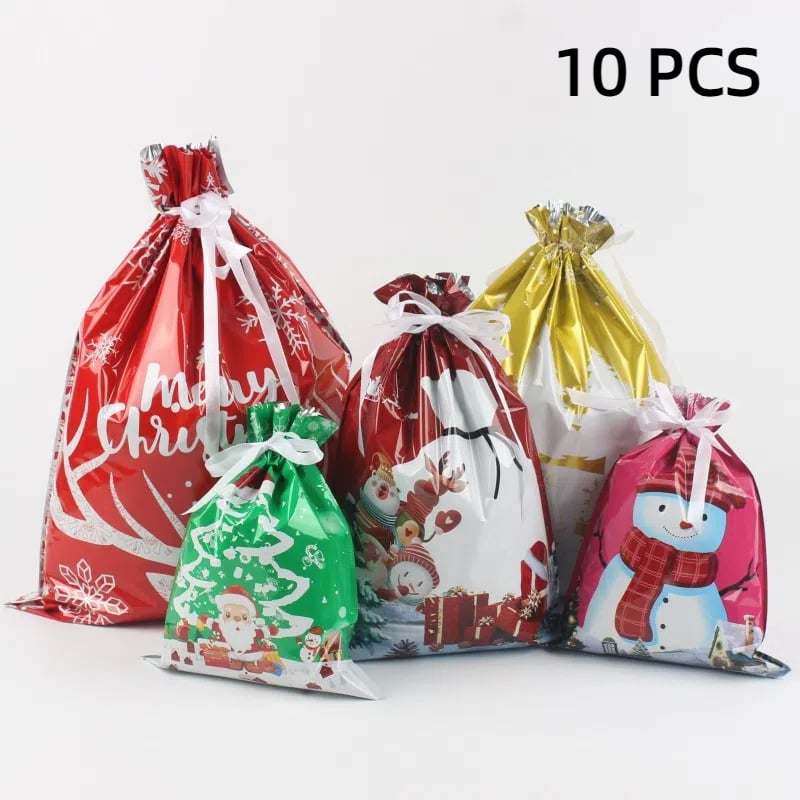 🎄🎅Early Christmas Promotion - 49% OFF 💝Christmas Gift Bags with Colorful Drawstring