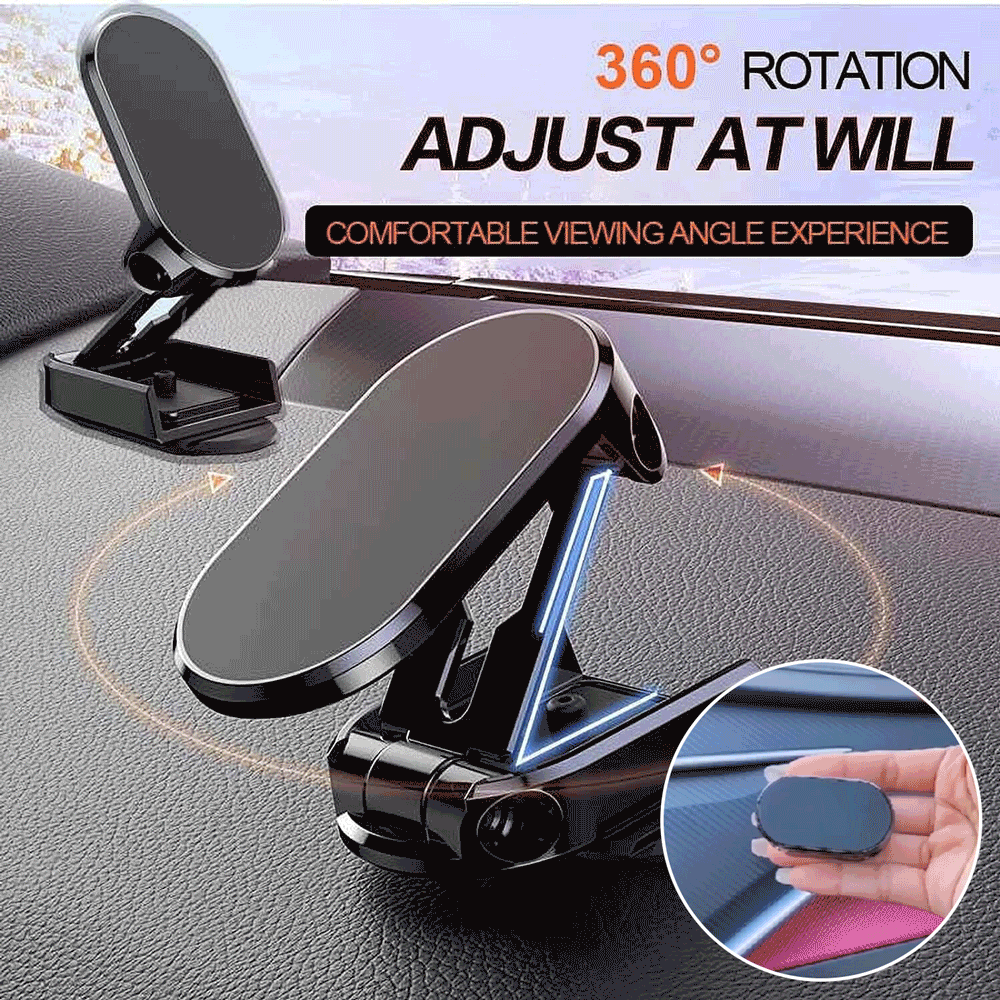 (Early Christmas Sale- 48% OFF) 360° Rotating Folding Magnetic Car Phone Holder- Buy 2 Get Extra 10% Off