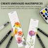 🎨🍁12 - Sheet Watercolor Coloring Bookmarks🍃140LB(300gsm)✨Perfect Gift for Beginners & Travel Art 🎁✈️