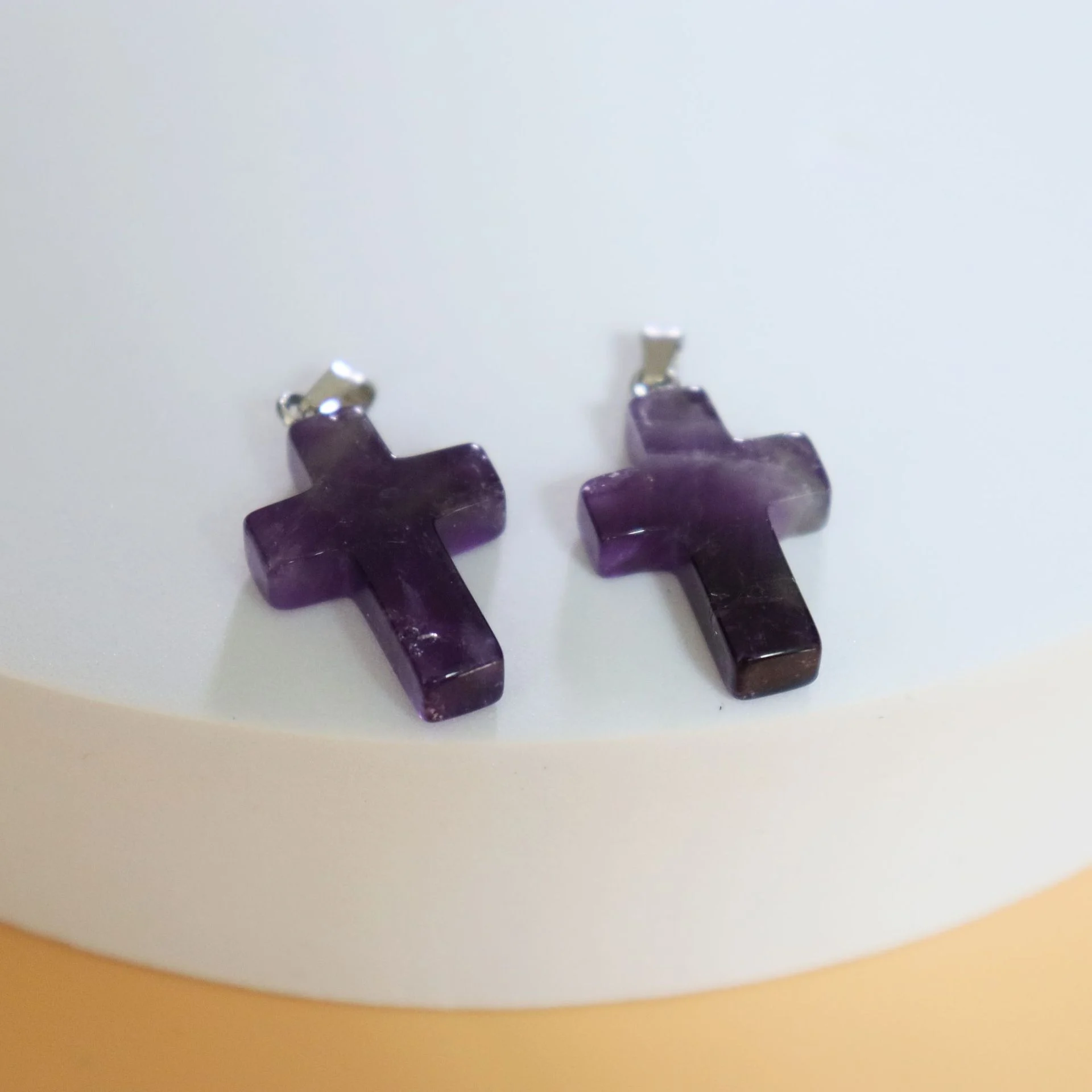 ✝️ 100 % Handgefertigtes Kristallkreuz – Healing Heart 🙏