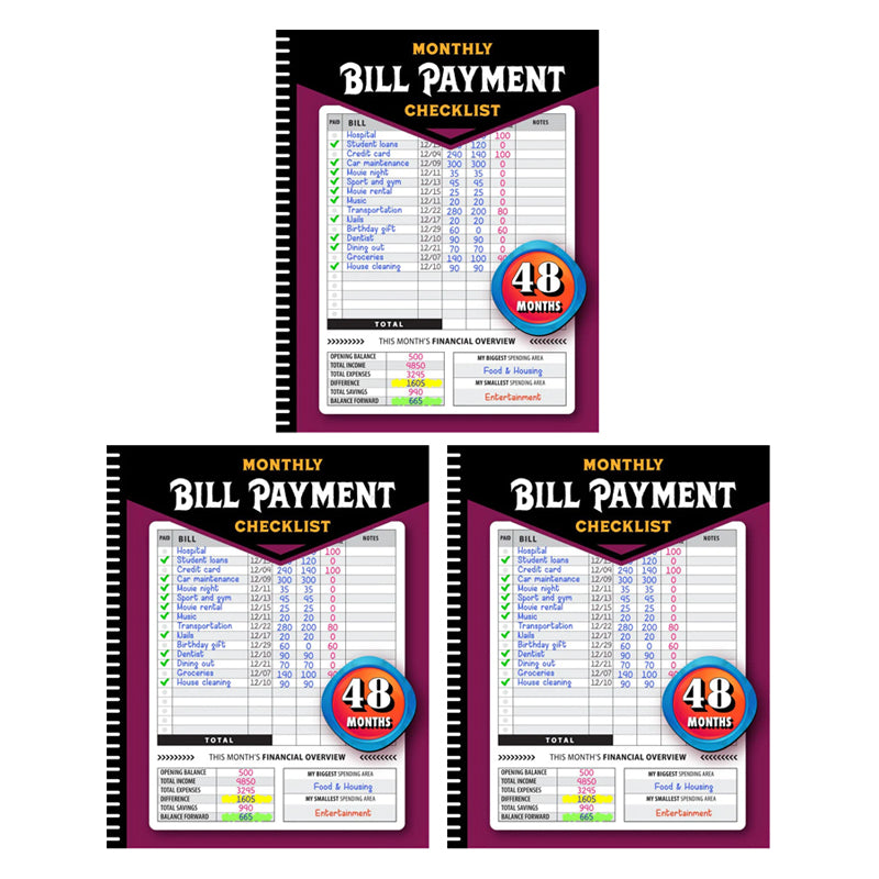 🔥Last Day 50% OFF🎁 Bill Payment Management Book