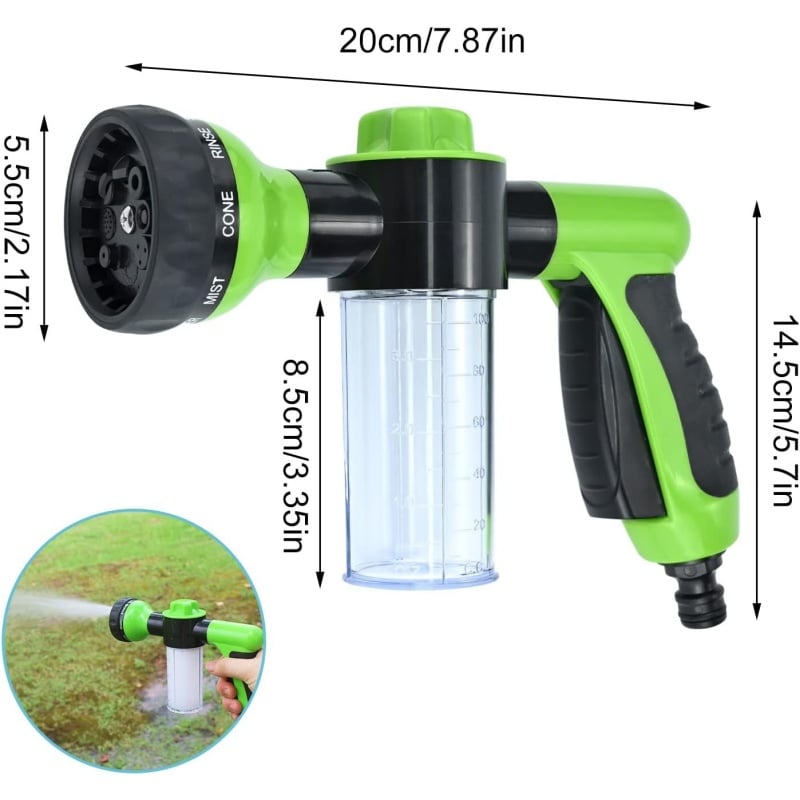 🎁TikTok Last Day Sale - 70% OFF💦Horse Shower Sprayer! 8-Way Turbo Spray Gun