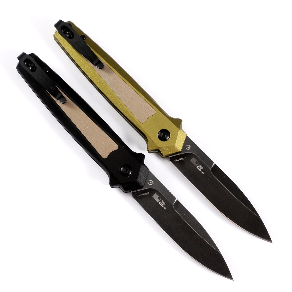 🔥Last Day Promotion 70% OFF-🔥-KShaw 15 MagnaCut Automatic Knife Aluminum/Micarta 3.8