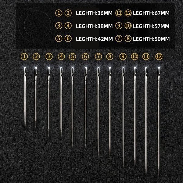 Self-threading Needles