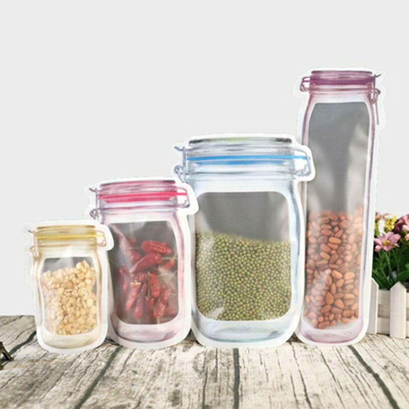 🥦Reusable Mason Bottle Ziplock Bags(🥳Buy 3 Save Extra 15%)