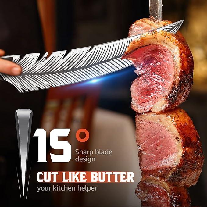 🔔Feather Boning Knife Forged Knife