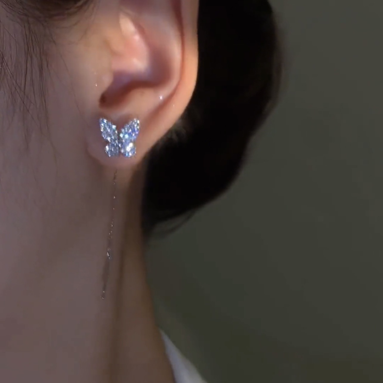 Shiny Diamond Butterfly Earrings(BUY 2 FREE SHIPPING)